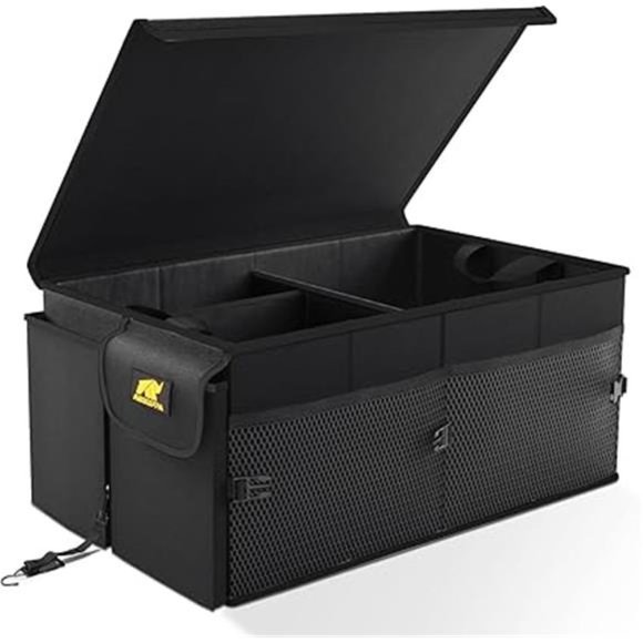 Car Trunk Organizer - 65L Collapsible Trunk Organizer with Lid, Sturdy Storage - Picture 7 of 7